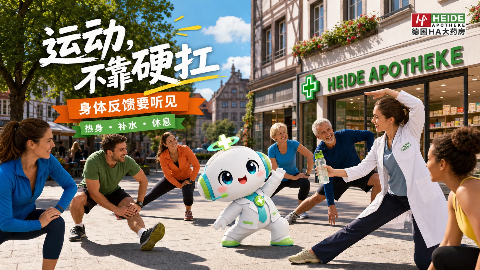 全民健身日的产品海报，别把“忍痛继续”拍成运动精神头图