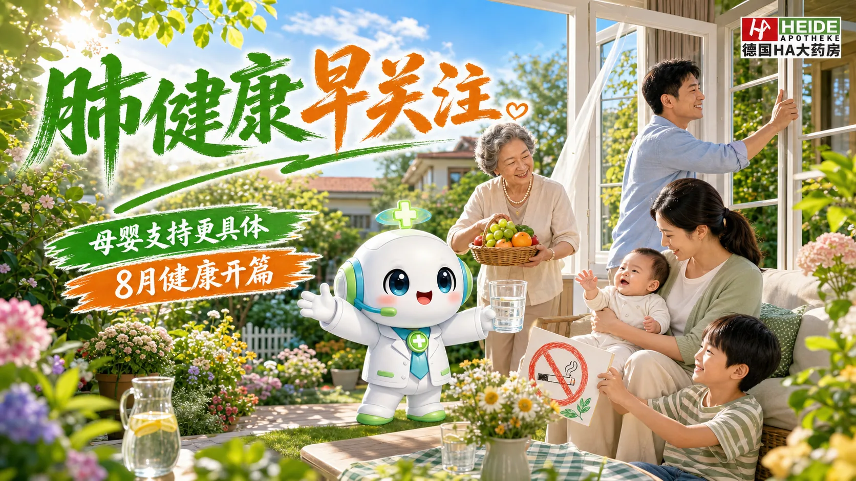 8月健康开篇：肺健康要早关注，母婴支持要更具体封面图