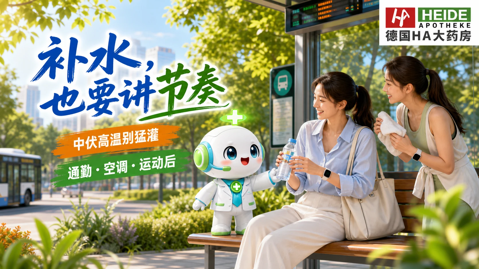 中伏最热的时候，补水也要讲节奏头图