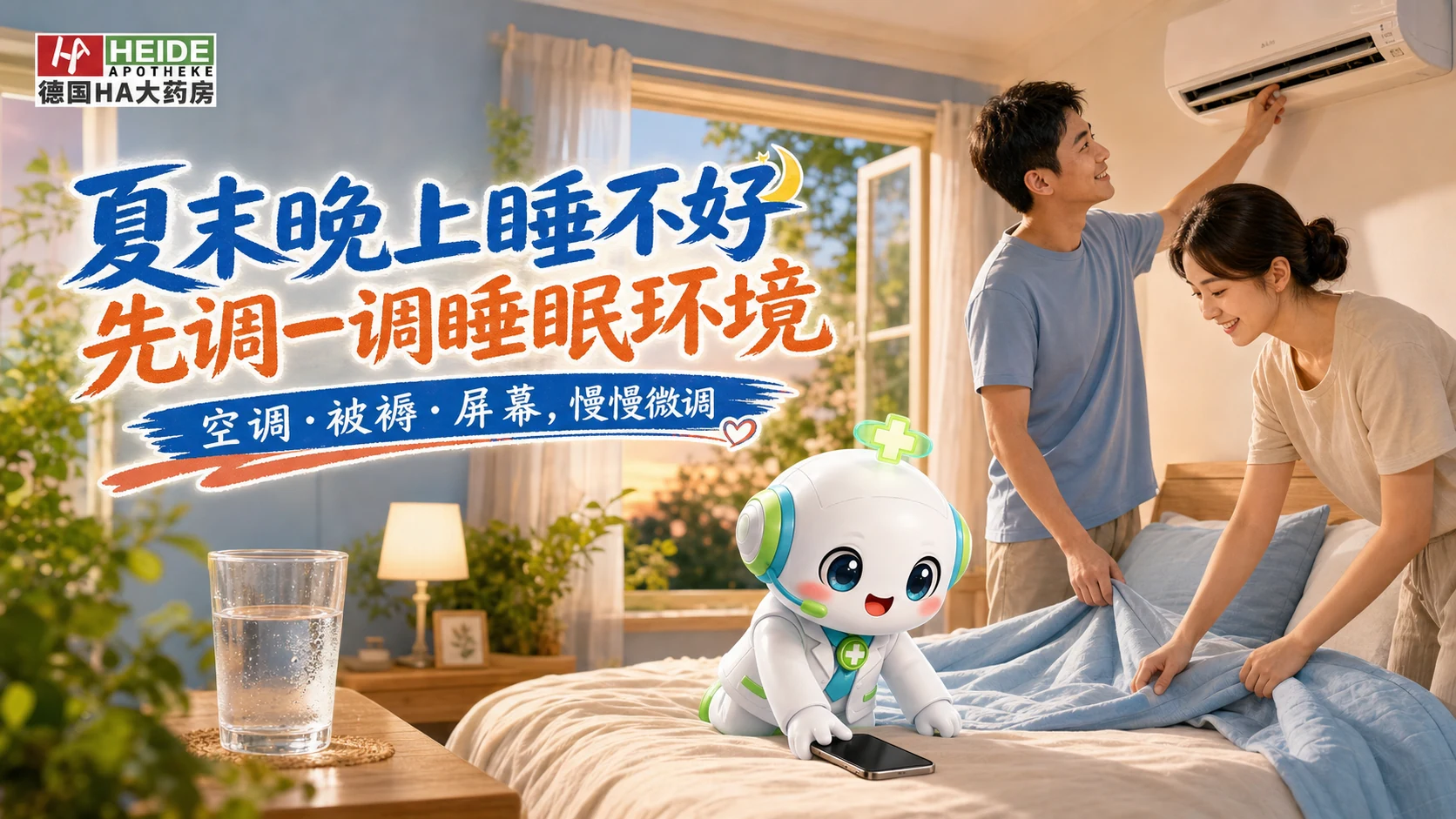 夏末晚上睡不好，可能是房间还停在盛夏模式头图