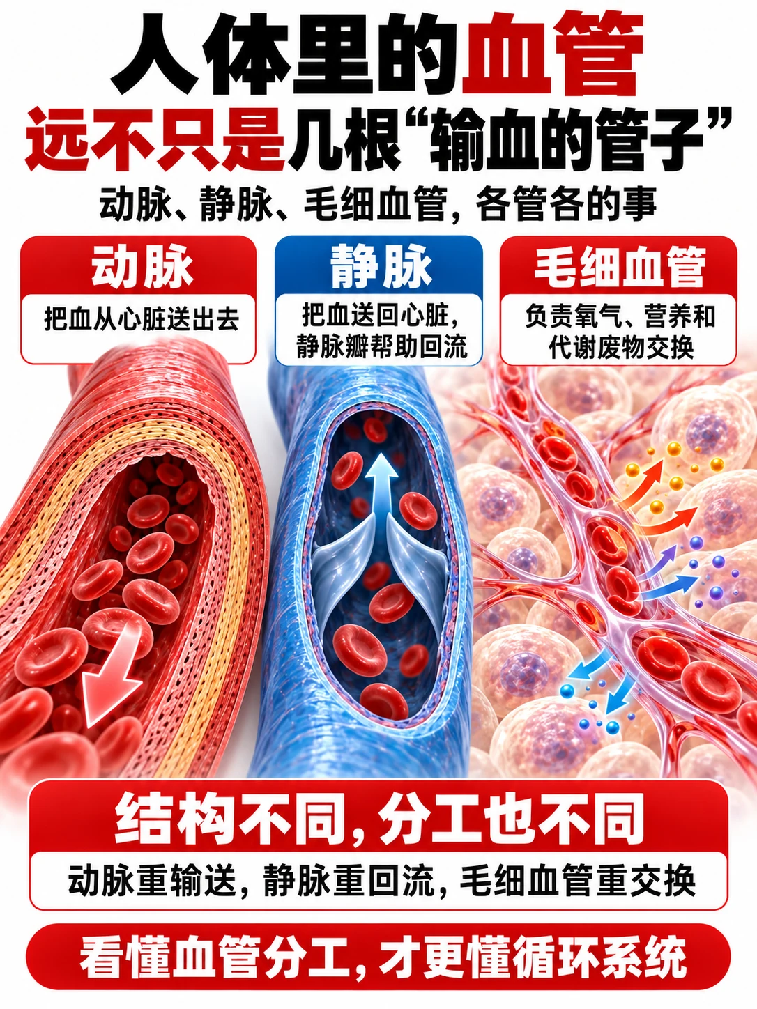人体里的血管，不只是几根“输血的管子”头图